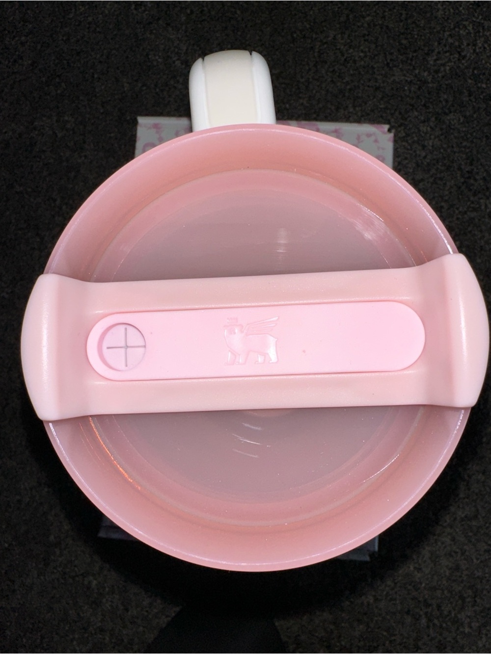 Stanley X White & Pink Floral Travel Mug with Gold Accent - Picture 6 of 6